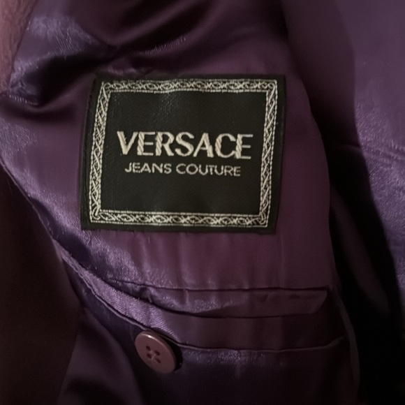 Versace Couture Oversized Purple Blazer - Picture 6 of 7